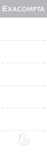 ValueX Lever Arch File Spine Labels 80mm Spine White (Pack 10) 538E